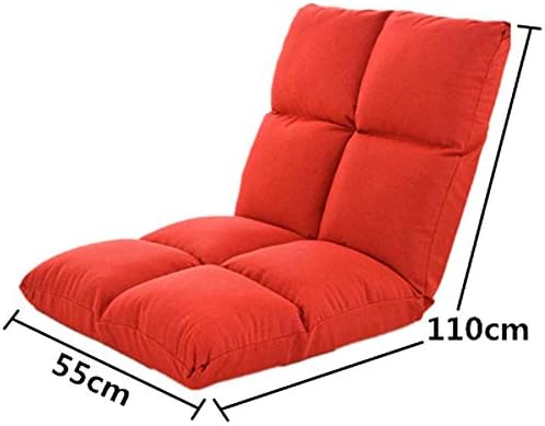 YXNZ Sofa Cushion Single Casual Folding Washable Chair Cushion Dormitory Bedroom Window Lounger (Color : Red)