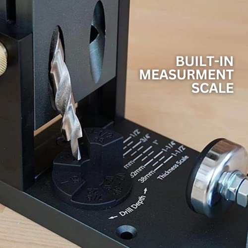 Massca Pocket Hole Jig Kit M1 Adjustable & Easy to Use Pocket Screw