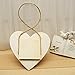 Lzttyee 10PCS Unfinished Wood Mini Photo Frame Handmade Durable Craft DIY Hanging Picture Frame for Home Decoration (Heart)