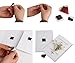 Netany 100pcs Flexible Magnet Squares / Magnets for Crafts / Adhesive Magnets / Magnetic Tape / Magnet Strips with Adhesive Backing - Each Sheet: 4/5