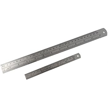12 STAINLESS STEEL CENTER FINDER RULER By Peachtree 