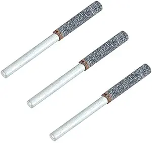 TOPINCN 3 Pack Burr Grinding Stone File 5/32in Professional Diamond Chainsaw Sharpener Grinding Stone Sharpening Accessory for Rotating Tool