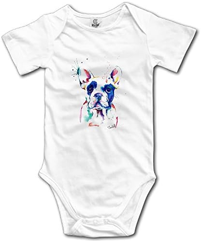 Color Dog Cute Baby Climbing Clothes Bodysuit For 0-24 Months