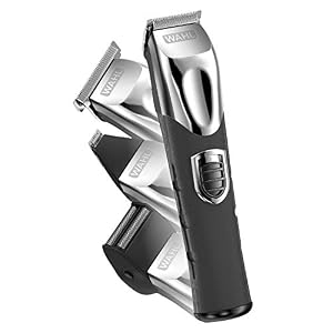 Lithium-Ion All-in-One Beard Trimmer, Shaver, and Detailing Kit for Body Grooming at Home – Model 9854-600B