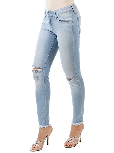 how to cut skinny jeans at the bottom