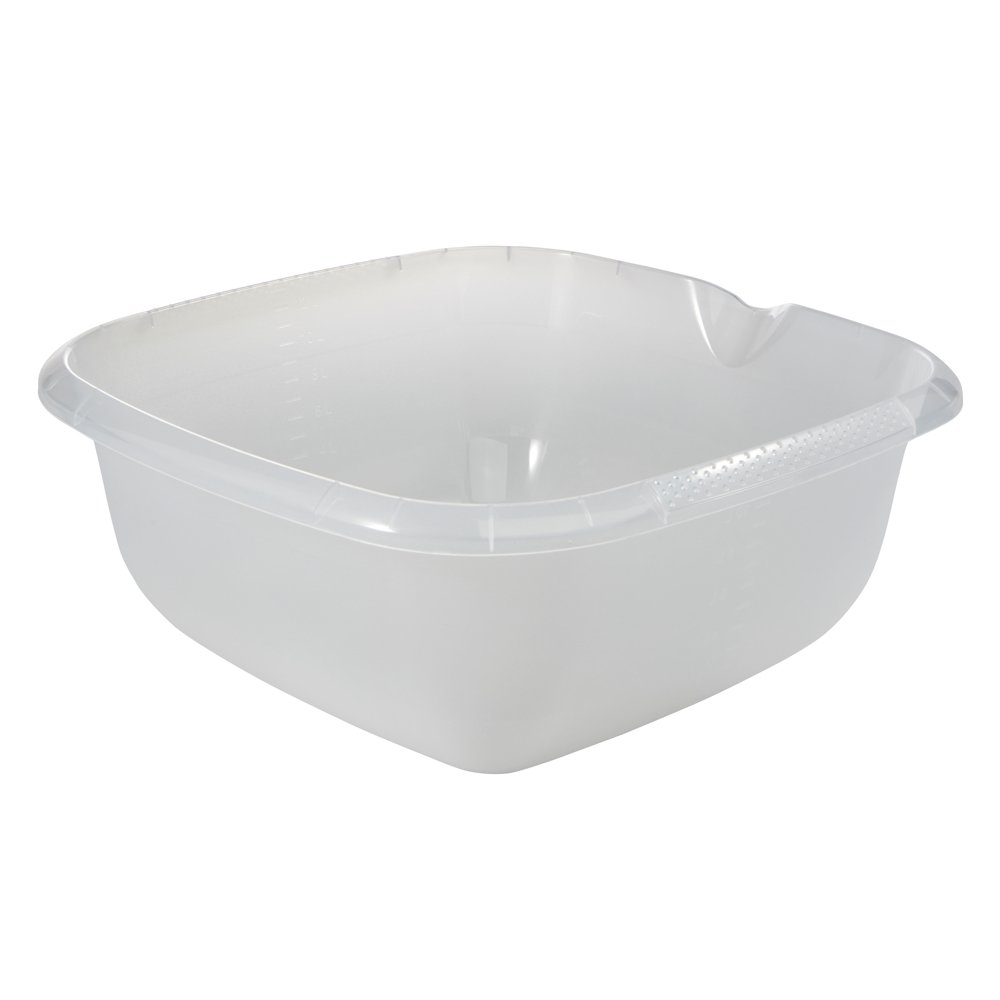 keeeper Universal Bowl with Spout, Square, 13 Litre, 38 x 38 cm, Björk, Transparent