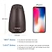 InnoGear 150ml Aromatherapy Essential Oil Diffuser Ultrasonic Portable Cool Mist Aroma Room Freshener with Waterless Auto Shut-Off Function, Dark