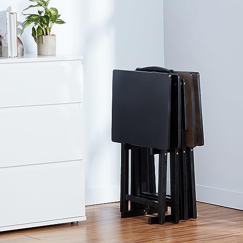 Amazon Basics Classic TV Dinner Rectangular Folding Tray table with