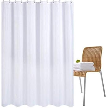 Solid White Shower Curtain 48 Inch By 72 Inch B120401 Ufriday