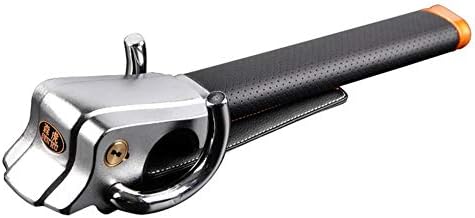 Rocomoco ハンドルロック ステアリングロック 愛車盗難防止 防犯 車両盗難対策 緊急脱出用 ステンレス製 スペアキー付き 二つ 簡単設置 自動車用