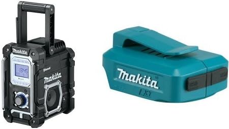 Makita XRM04B 18V LXT Lithium-Ion Cordless Bluetooth Job Site Radio, Tool Only with ADP05 LXT Lithium-Ion Cordless Power Source, 18V