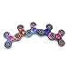 [Figit] The Anti-Anxiety 360 Spinner Helps Focusing Fidget Toy Premium Quality EDC Focus Toy for Kids & Adults - Best Stress Reducer Relieves ADHD Anxiety and Boredom Cube Bearing (red starry sky)