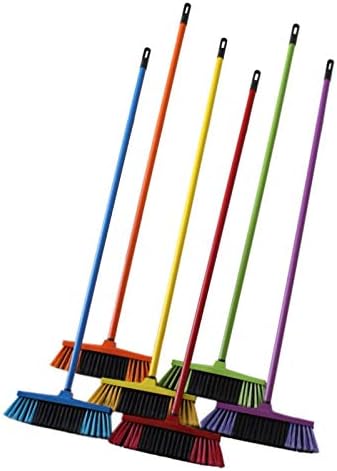 Universal brush broom with handle for garden, room, balcony