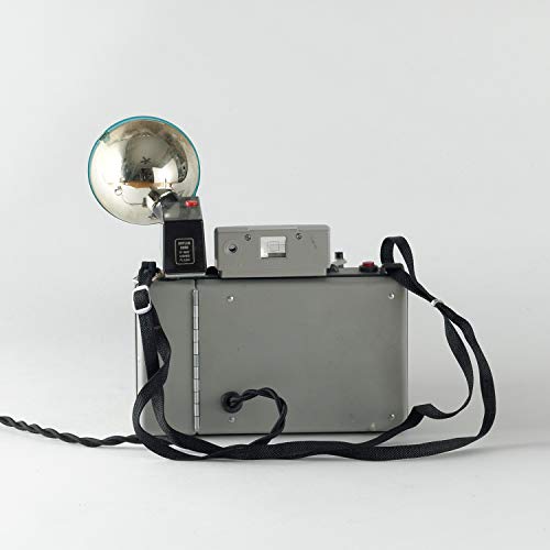 Handmade Upcycled Vintage Instant Film Camera Lamp with Dimmer and LED Edison Bulb