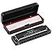NEUMA Harmonica 10 Holes 20 Tunes Mouth Organ Blues Deluxe Harmonica, Key of C for Beginner, Students, Kids Gift, Professional with case