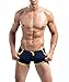DESMIIT Men's Rope Waist Design Swimming Shorts ,021# Navy Blue , US Large / Tag XXL(33"-37")