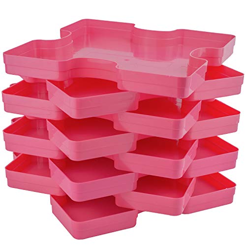 8 Stackable Puzzle Sorting Trays Fit Up to 2000 Pieces Jigsaw Puzzles