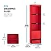ZOBER Exclusive Hanging Gift Wrap Organizer with Plastic Cover, Convenient Drawer Ribbon Organizer, Durable Construction