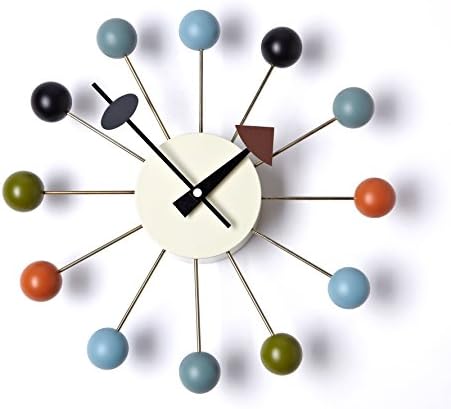 Squadise Handmade Antique Retro Wooden Wall Clock, Designed by George Nelson (009-Multi)