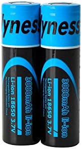 18650 3.7V 3000mAh Flat Top Lithium Rechargeable Batteries Fast Li-ion Battery , 2 PACK