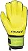 Reusch Soccer Pulse Prime S1 Finger Support Junior Goalkeeper Glove, Size 7, Yellow/Green, Pair