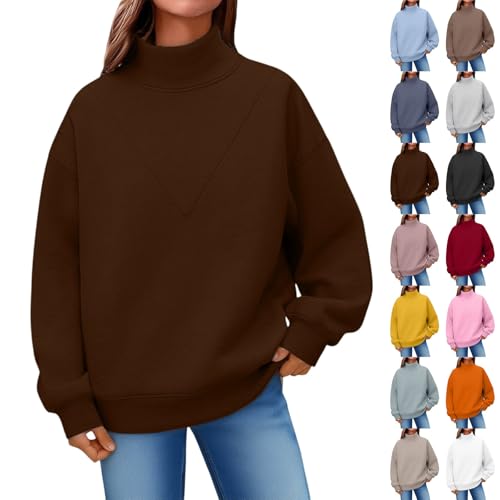 Long Sleeve Tops Women Oversized Women's Jumper Pullover Tops Ladies Shirt Winter Jumpers Crewneck Womens Sweaters Sweatshirts for Women UK