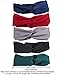 driew Satin Headband, Silk Headbands for Women Pack of 5