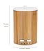 150ml Aromatherapy Essential Oil Diffuser,Ultrasonic Aroma Humidifier (Up to 8H Use, Mist Control, Waterless Auto Shut-Off, 4 Timer Settings, 7 Color LED Lights) by Wasserstein (Bamboo)