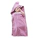 XMWEALTHY Newborn Baby Wrap Swaddle Blanket Knit Sleeping Bag Sleep Sack Stroller Wrap for Baby(Pink) (0-6 Month)