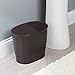 IDesign Oval Plastic Trash Can for Bath, Bedroom, Office - The Kent Collection – 12