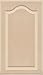 Kendor Unfinished MDF Arch Top Cabinet Door, 28 High x 16 Wide