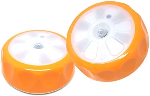 Motion Sensor LED Night Light, SHAVA [Set of 2] Motion Activated Nightlight with Battery Operated Brightness Adjustable for Bedroom Hallway Stair Living Room Washroom Pathway