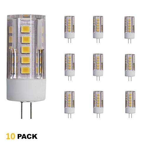 Lumina Lighting® G4 3W LED Bulb (10 PACK) 3W Bi-Pin LED Light Bulb Landscape Light Bulb, NonDimmable, Shatterproof, Dustproof - AC/DC 12 Volt 3000K Warm White, 270 Lumens | G4 3W LED