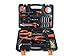 Hi-tech 45 Piece Home Repair Tool Kit, General Household Tool Kit for Home Maintenance with Plastic Toolbox Storage Case