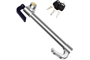 BONIKLUBA Universal Steering Wheel Lock Bar-Anti-Theft Steering Wheel Pedal Brake Lock Retractable Double Hook Car Security Device for Cars,SUV,Truck etc with 3 Keys