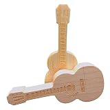2 Pack Wood Guitar USB Flash Drives Memory Sticks Thumb Drive (Bamboo & Maple 32GB) (Color: Bamboo & Maple 32GB)