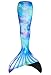 Fin Fun Limited Edition Mermaid Tail for Swimming for Girls and Kids with Monofin, 06, Watercolor Waves