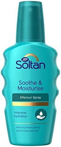 Soltan Soothe Moisturise After Sun Spray 200ml Cooling Hydrating Skin Relief