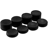 AceShot Thumb Grips (8pc) for Xbox One (One S &amp; X) by Foamy Lizard ® Sweat Free 100% Silicone Precision Raised Antislip Rubber Analog Stick Grips For Xbox One Controller (8 grips) BLACK