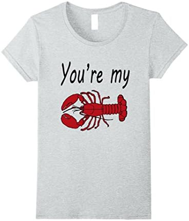 Womens You're My Lobster Medium Heather Grey