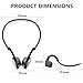 Bone Conduction Headphones Bluetooth Wireless Open Ear Headsets Lightweight Sweatproof Sport Headphones for Jogging Running Driving Cycling Compatible with iPhone Samsung Huawei (Black)