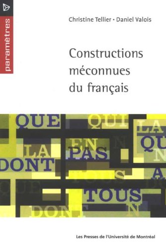 Constructions méconnues du français