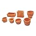 MagiDeal Mini 7 Pieces Plastic Assorted Flower Pot for 1:12 Scale Dollhouse Miniature Garden Furniture Decor Kits