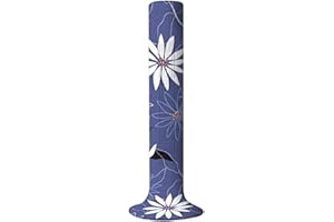 ZUYYON Tower Fan Dust Cover, Vertical Fan Dustproof Protective Cover for 37-47 Inch Fan, Washable Floor Standing Fan Cover Household Tower Fan Flower Pattern Cover(Dark Blue)