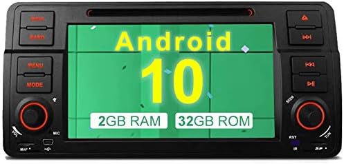 MUCWAUTO for BMW E46/320/325 Auto GPS Navigation 7 Inch Android 10.0 Car Media Player with WiFi Radio DVD Player Rear Camera