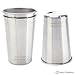 Clean Steel Stainless Steel Cups (Pack 5 or 2) - Multi-purpose 16 oz Pint Glasses Made from BPA Free Premium 18/8 Electropolished SS Metal