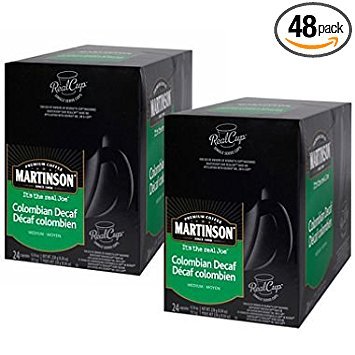 Martinson Single Serve Coffee Capsules, Colombian Decaf, 48 Count