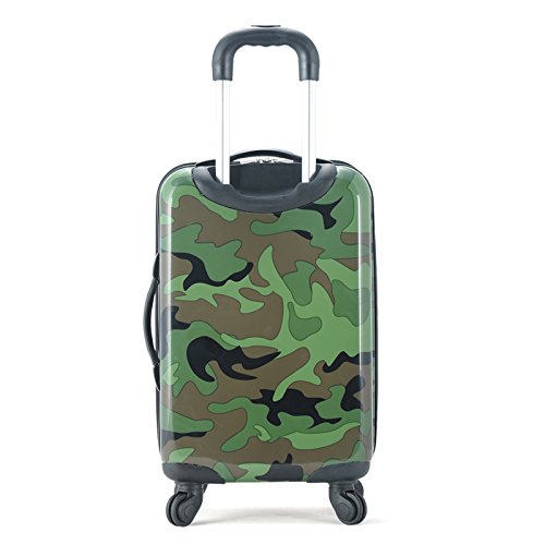 Rockland Safari Hardside Spinner Wheel Luggage, Camouflage, CarryOn 20Inch Pricepulse
