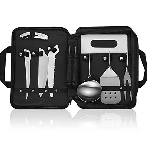 Forest Master Camping Cooking Utensils Organizer Travel Set Portable