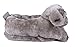 Happy Feet Slippers Gray Puppy Animal Slippers for Adults and Kids, Cozy and Comfortable, As Seen on Shark Tank (Medium)